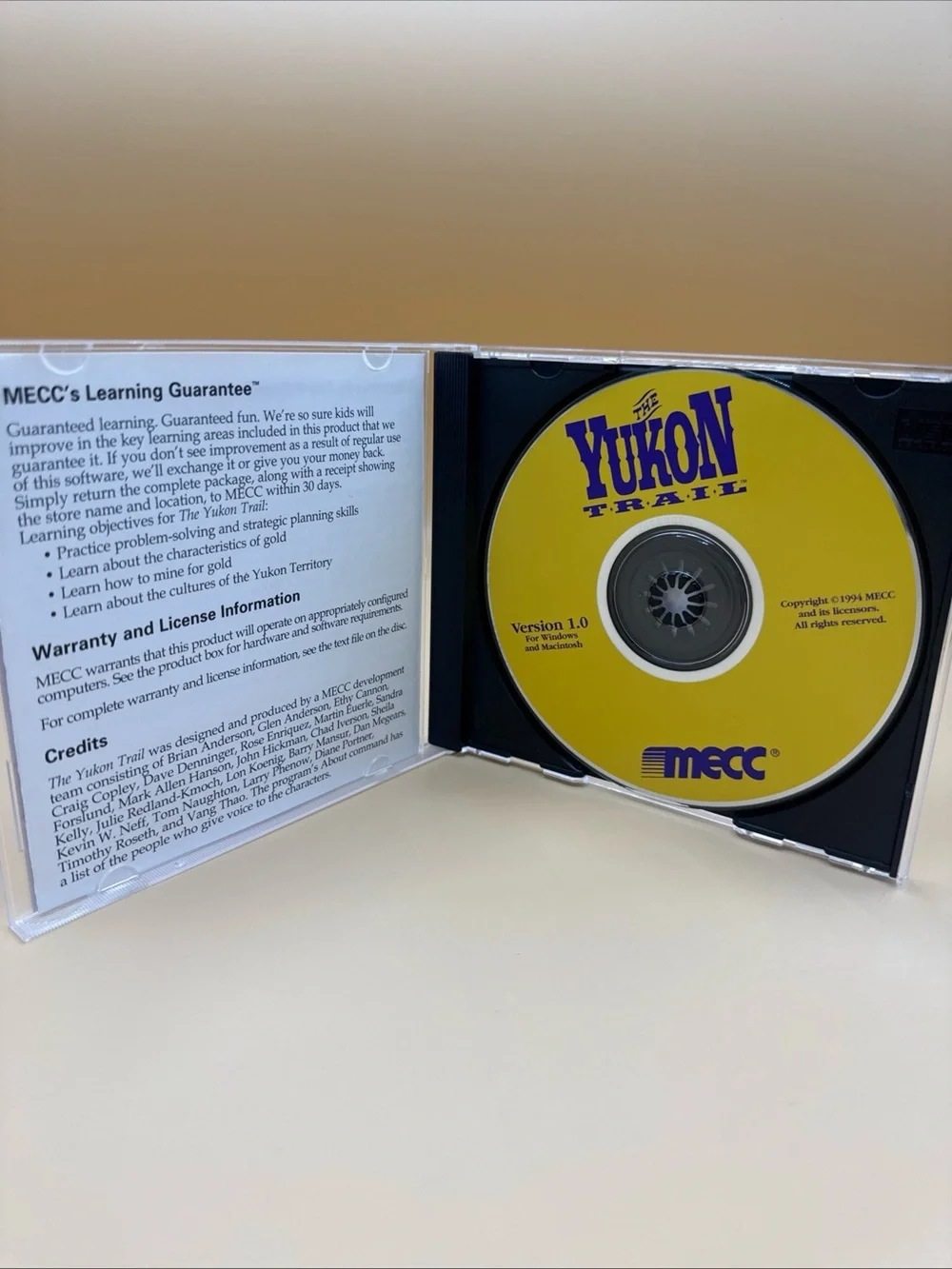 The Yukon Trail - PC/MAC CD Rom Game - Creators Of Oregon Trail - Very good